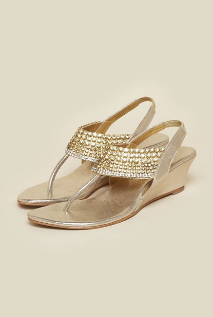 Metro Gold Back Strap Sandals Metro Gold Back Strap Sandals