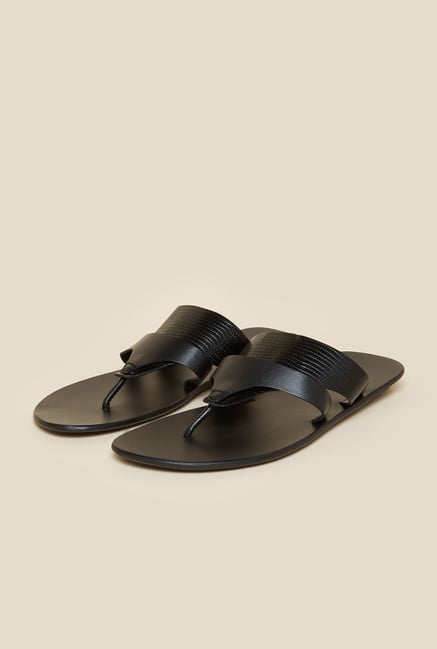 Metro Black Full Grain Leather Sandals Metro Black Full Grain Leather Sandals