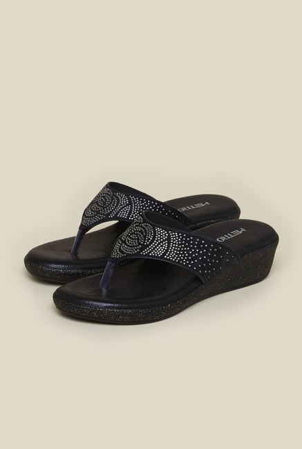 Metro Black Wedge Sandals Metro Black Wedge Sandals