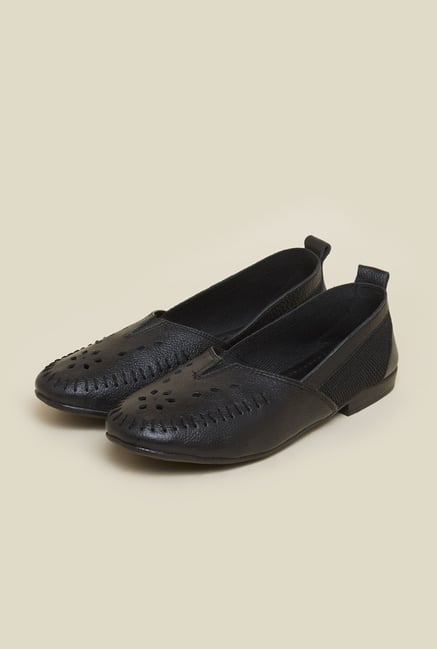 Metro Black Laser Cut Loafers Metro Black Laser Cut Loafers