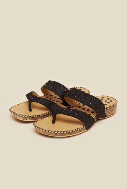 Metro Black Thong Sandals Metro Black Thong Sandals