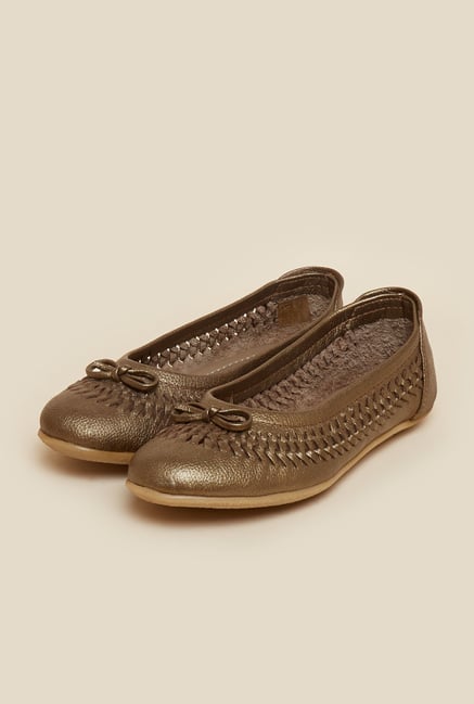 Metro Antique Gold Ballerina Shoes Metro Antique Gold Ballerina Shoes