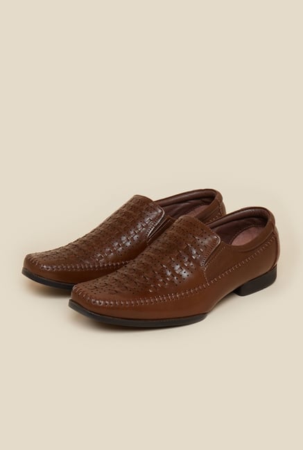 Metro Tan Weave Design Formal Moccasin Metro Tan Weave Design Formal Moccasin