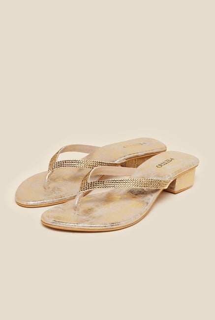 Metro Gold Slip-On Sandals Metro Gold Slip-On Sandals