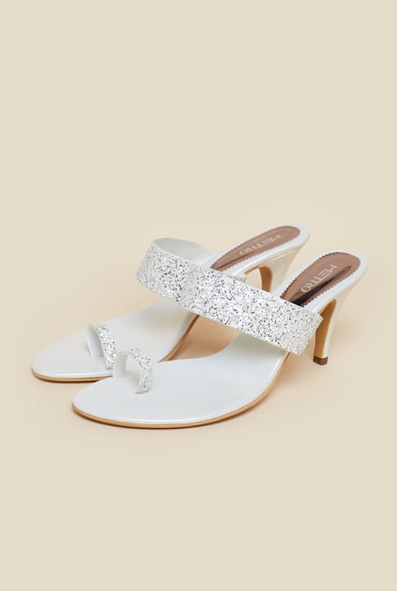 Metro White Slip-On Stilettos Metro White Slip-On Stilettos