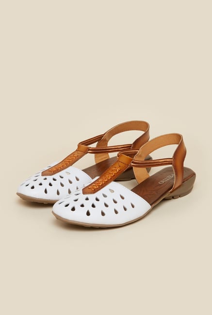 Metro White Back Strap Sandals Metro White Back Strap Sandals