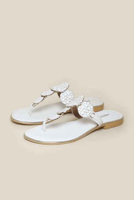 Metro White Slip-On Sandals Metro White Slip-On Sandals