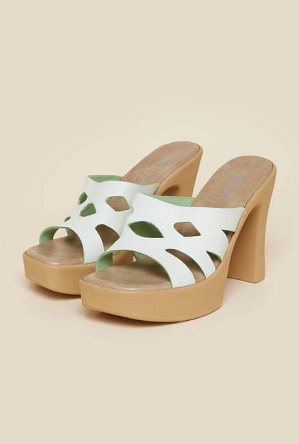 Metro White Block Heel Sandals Metro White Block Heel Sandals
