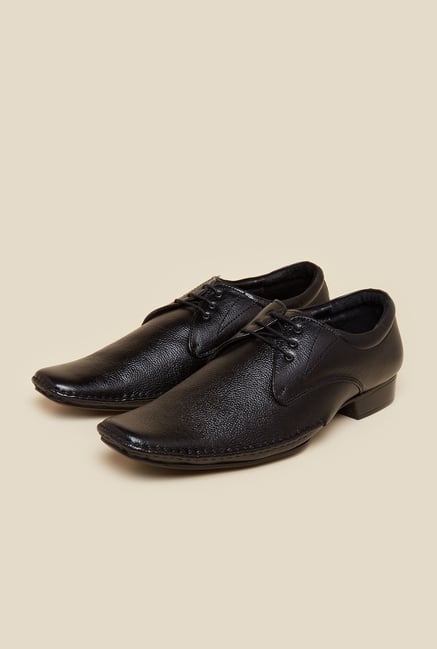 Metro Black Derby Leather Shoes Metro Black Derby Leather Shoes
