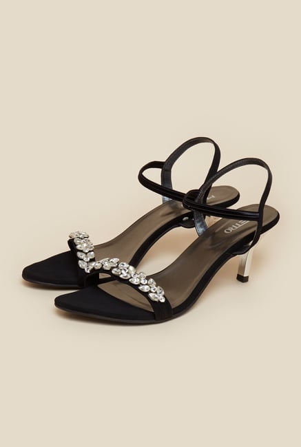 Metro Black Embellished Stilettos Metro Black Embellished Stilettos