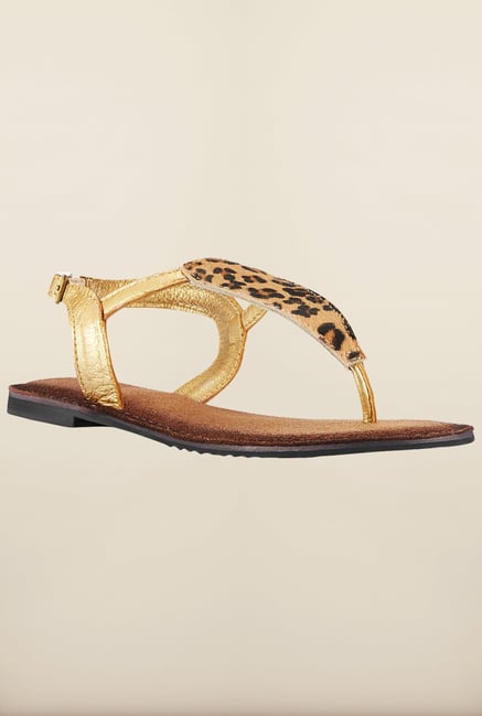 Tresmode Gold Flat Sandals Tresmode Gold Flat Sandals
