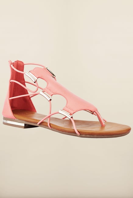 Tresmode Reflat Pink Flat Sandals Tresmode Reflat Pink Flat Sandals