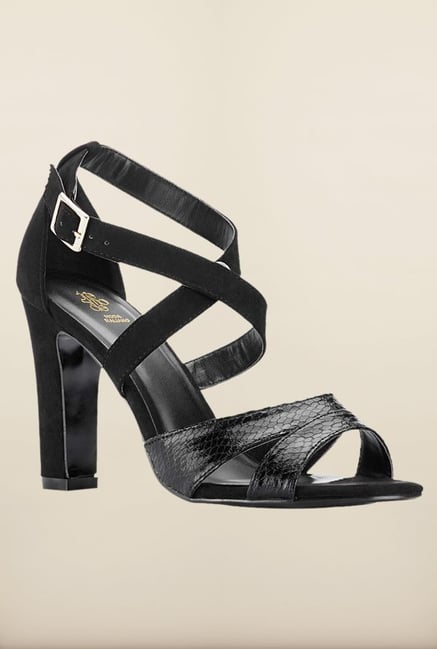 Tresmode Strapsand Black Cross Strap Sandals Tresmode Strapsand Black Cross Strap Sandals