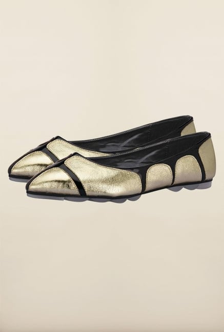 Tresmode Cbal Gold Ballerinas Tresmode Cbal Gold Ballerinas