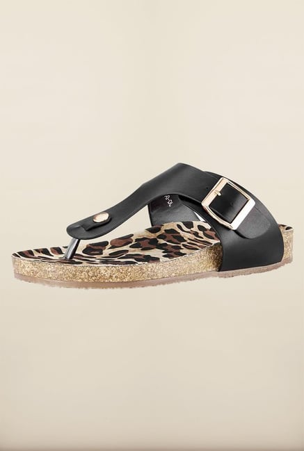Tresmode Rebrik Black Flat Sandals Tresmode Rebrik Black Flat Sandals