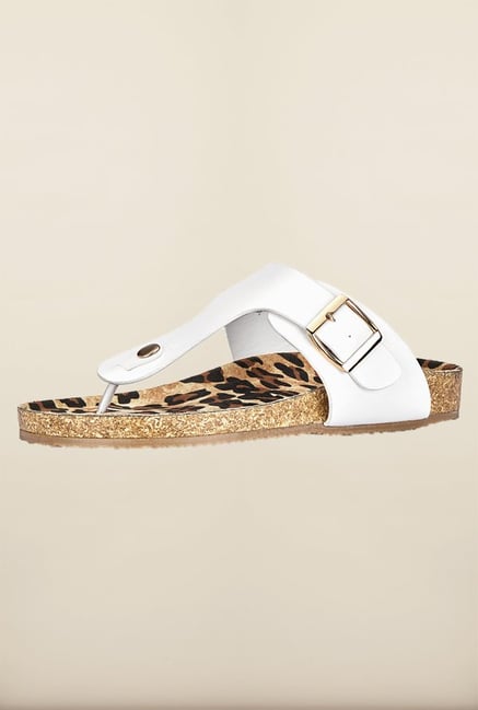 Tresmode Rebrik White Flat Sandals Tresmode Rebrik White Flat Sandals