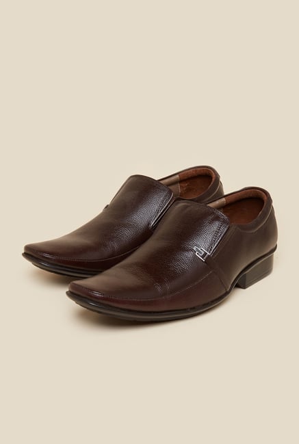Metro Brown Slip-On Shoes Metro Brown Slip-On Shoes