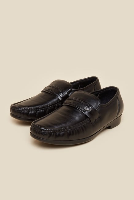 Metro Black Moccasin Formal Shoes Metro Black Moccasin Formal Shoes