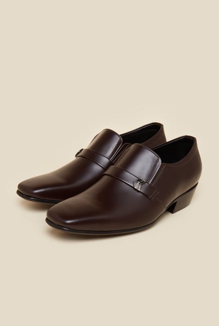 Metro Brown Leather Moccasin Shoes Metro Brown Leather Moccasin Shoes