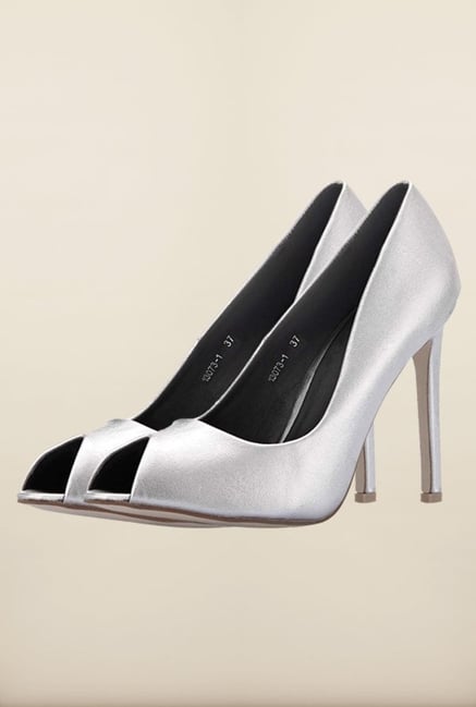 Tresmode Soglam Silver Stilettos Tresmode Soglam Silver Stilettos
