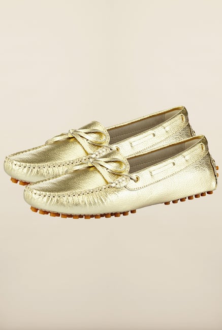 Tresmode Agold Gold Moccasins Tresmode Agold Gold Moccasins