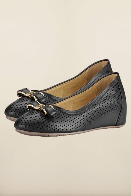 Tresmode Bgold Black Flat Shoes Tresmode Bgold Black Flat Shoes
