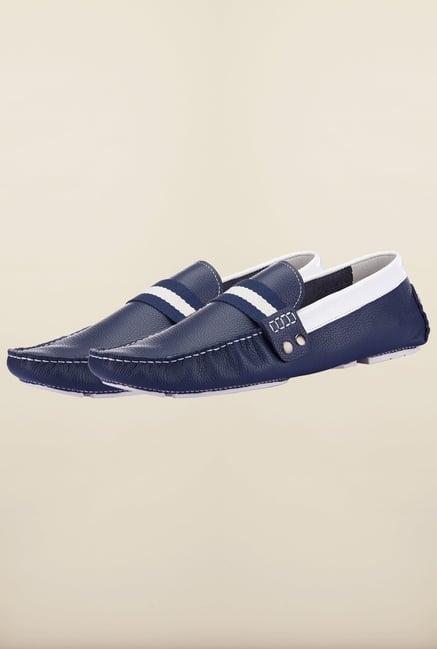 Tresmode Jiestrip Navy & White Loafers Tresmode Jiestrip Navy & White Loafers