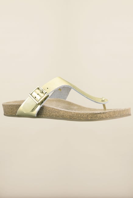 Tresmode Gold Flat Sandals Tresmode Gold Flat Sandals