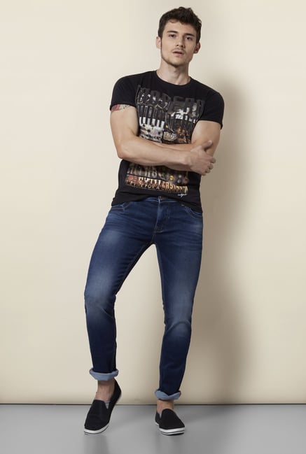 Integriti Navy Lightly Washed Jeans Integriti Navy Lightly Washed Jeans