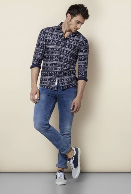 Integriti Blue Solid Skinny Fit Jeans Integriti Blue Solid Skinny Fit Jeans