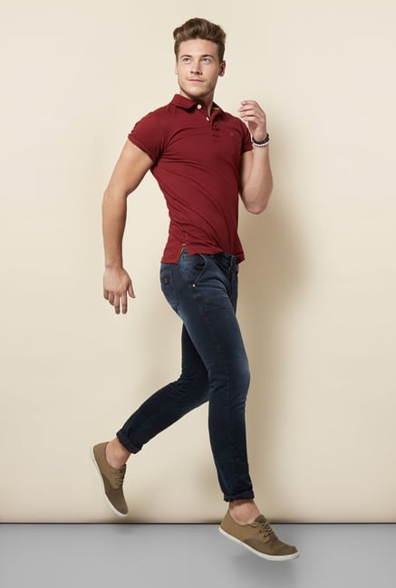 Integriti Wine Solid Polo T Shirt Integriti Wine Solid Polo T Shirt
