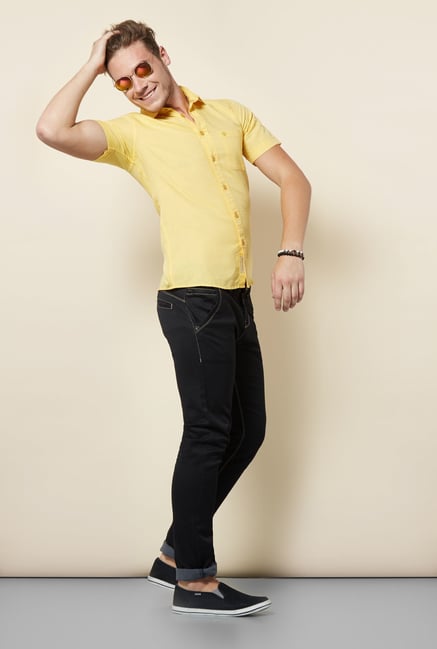 Integriti Yellow Slim Fit Shirt Integriti Yellow Slim Fit Shirt