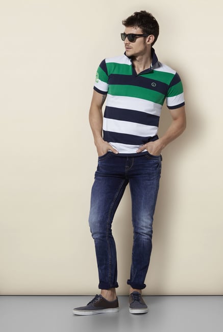 Integriti Blue Solid Slim Fit Jeans Integriti Blue Solid Slim Fit Jeans