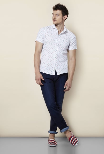 Integriti White Printed Shirt Integriti White Printed Shirt