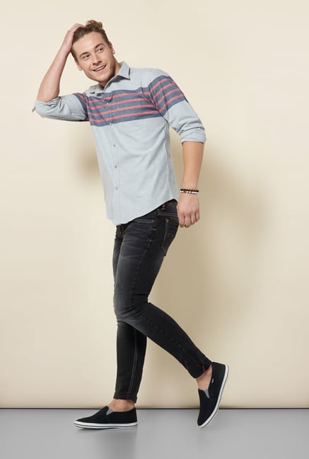 Integriti Black Cotton Skinny Fit Jeans Integriti Black Cotton Skinny Fit Jeans