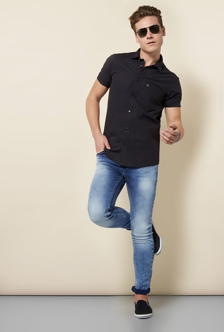Integriti Black Solid Shirt Integriti Black Solid Shirt