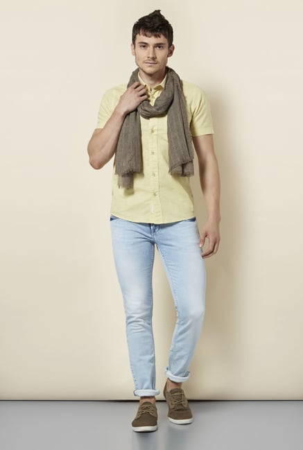 Integriti Yellow Solid Shirt Integriti Yellow Solid Shirt
