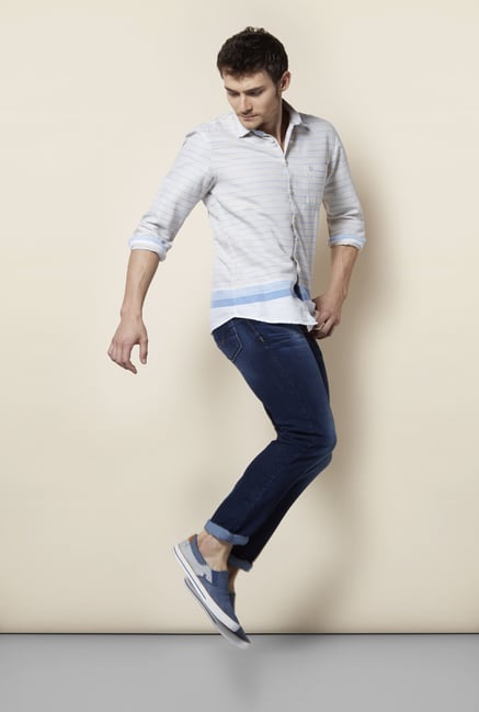 Integriti Off White Striped Shirt Integriti Off White Striped Shirt