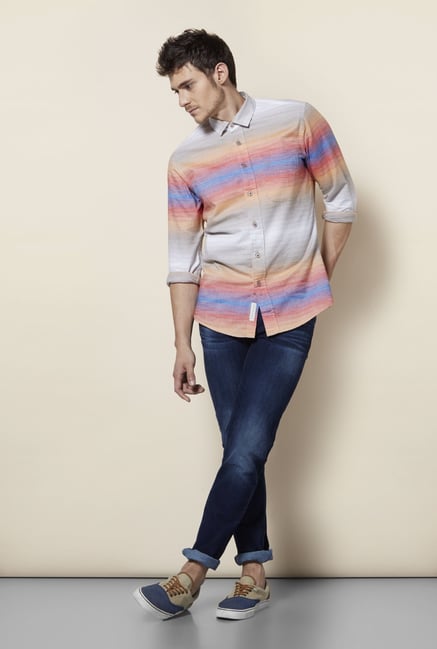 Integriti Multicolor Striped Shirt Integriti Multicolor Striped Shirt