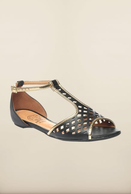Pavers England Black Ankle Strap Sandals Pavers England Black Ankle Strap Sandals