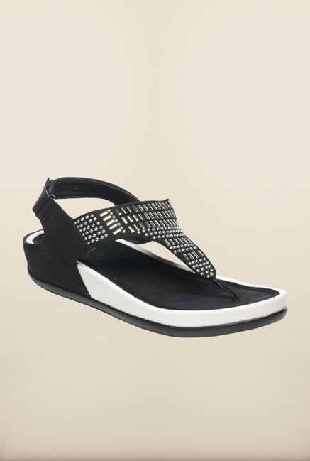 Pavers England Black Back Strap Sandals Pavers England Black Back Strap Sandals