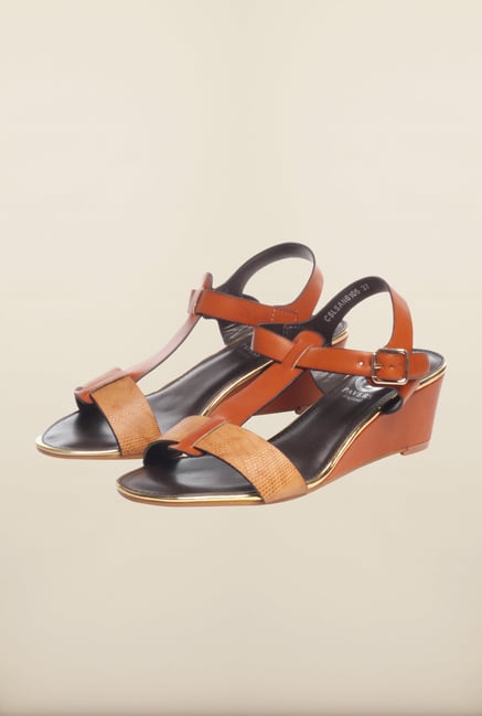 Pavers England Tan Ankle Strap Sandals Pavers England Tan Ankle Strap Sandals