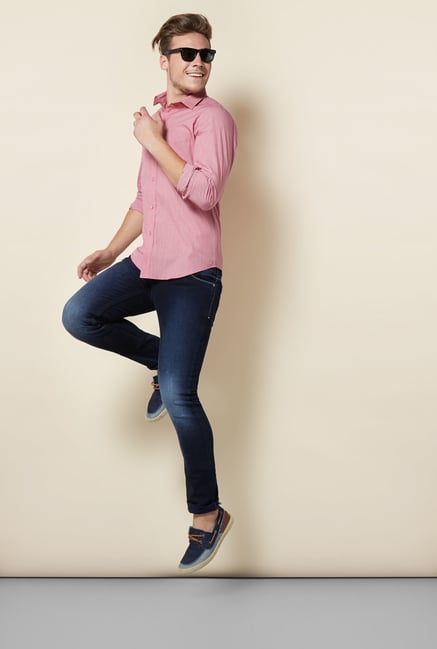 Integriti Indigo Solid Lightly Washed Jeans Integriti Indigo Solid Lightly Washed Jeans