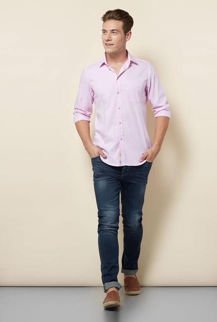 Integriti Navy Solid Lightly Washed Jeans Integriti Navy Solid Lightly Washed Jeans