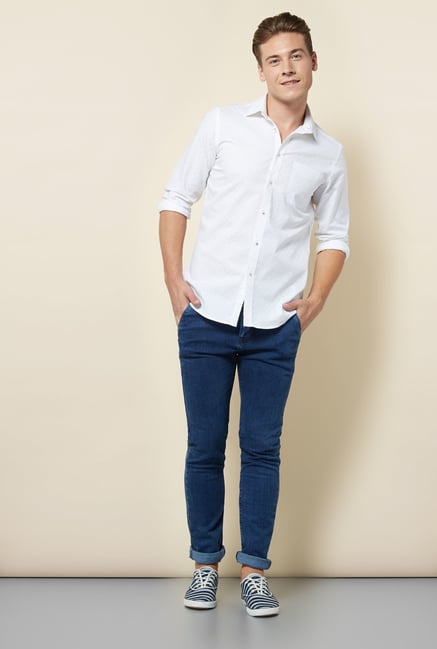 Integriti Dark Blue Solid Jeans Integriti Dark Blue Solid Jeans