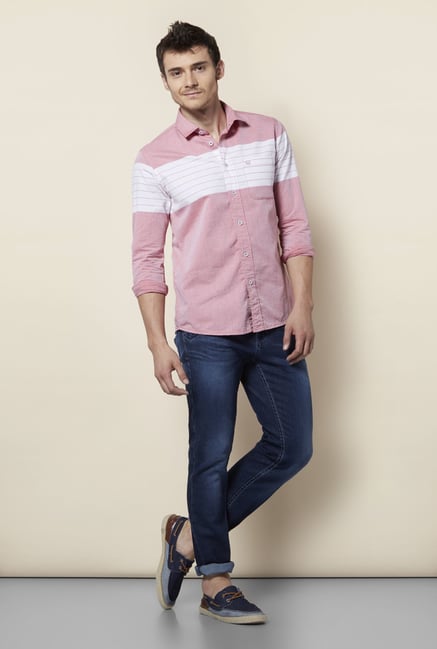 Integriti Pink & White Striped Shirt Integriti Pink & White Striped Shirt