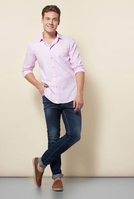 Integriti Light Pink Solid Shirt Integriti Light Pink Solid Shirt