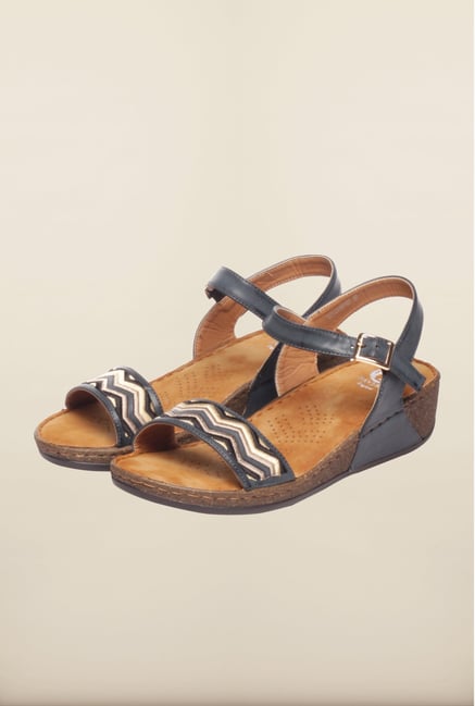 Pavers England Navy Ankle Strap Sandals Pavers England Navy Ankle Strap Sandals