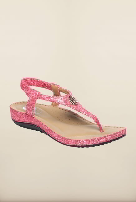 Pavers England Pink T-Strap Sandals Pavers England Pink T-Strap Sandals