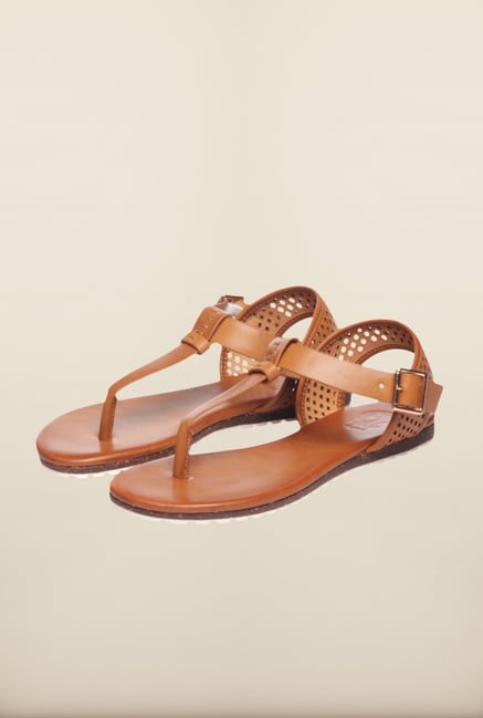 Pavers England Tan Flat Sandals Pavers England Tan Flat Sandals